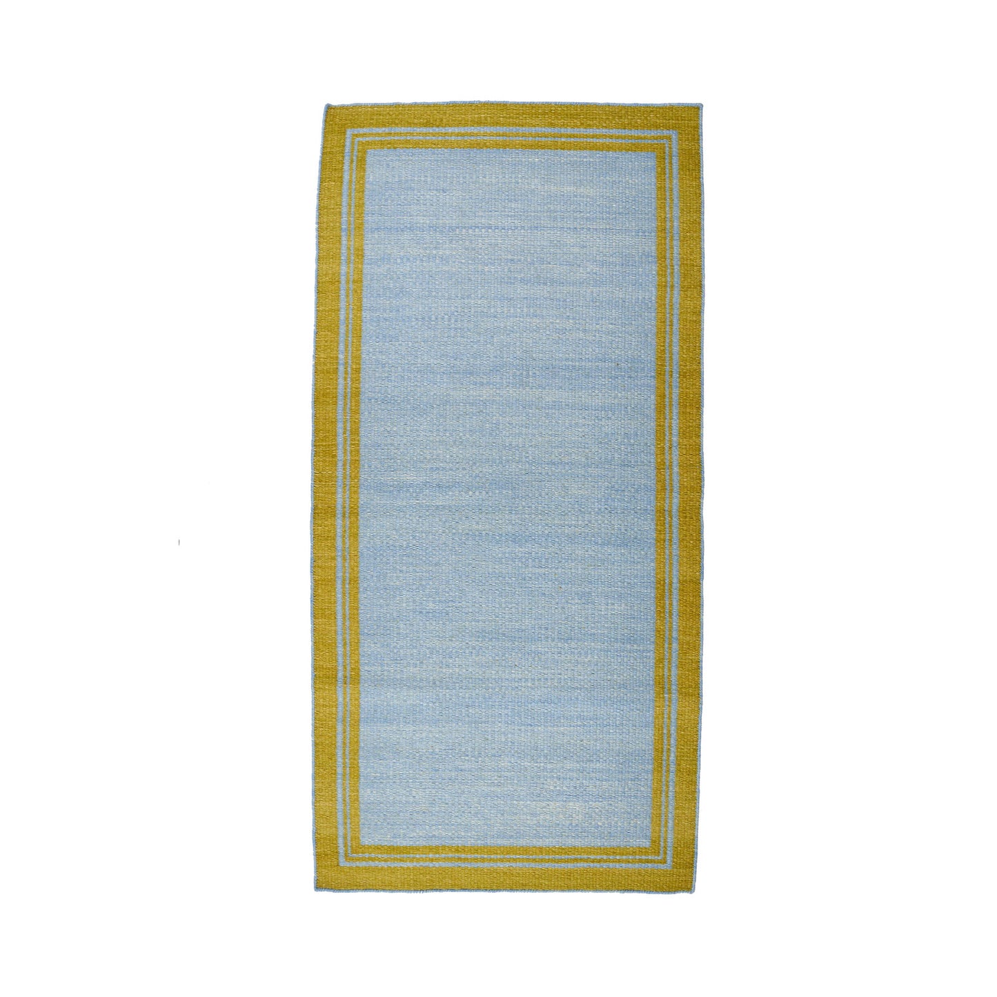 Blue & Green Borders Reversible Rug