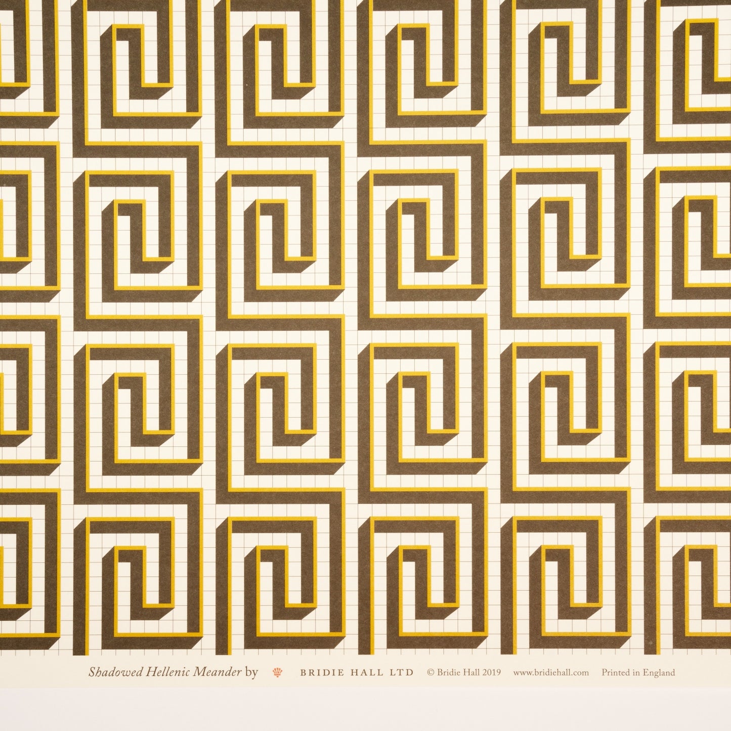 Shadowed Meander - 5 Sheets Of Paper